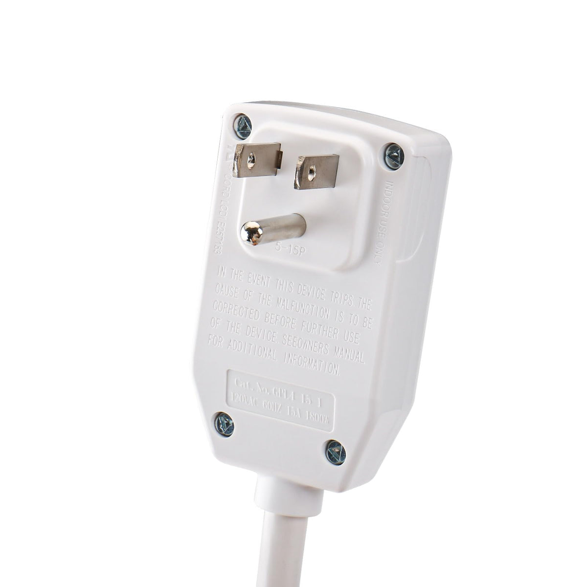 LCDI Power Cord Plug NEMA5-15P Air Conditioning Extension Cable AC120V ...