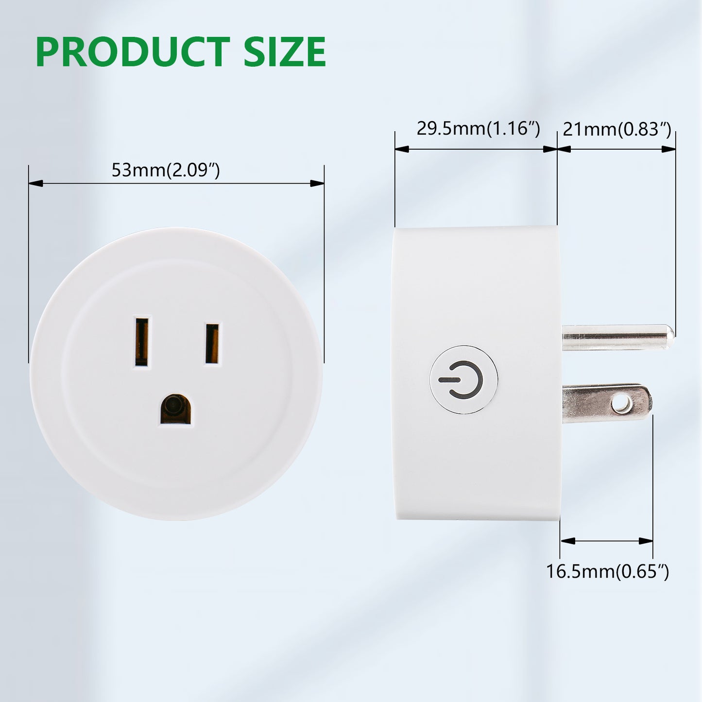 iGFCI Smart Plug Mini WiFi Outlet 125V 10A Compatible with Alexa&Google Home Remote Control with Timer Function Voice Control ETL FCC Listed 2.4G WiFi Only